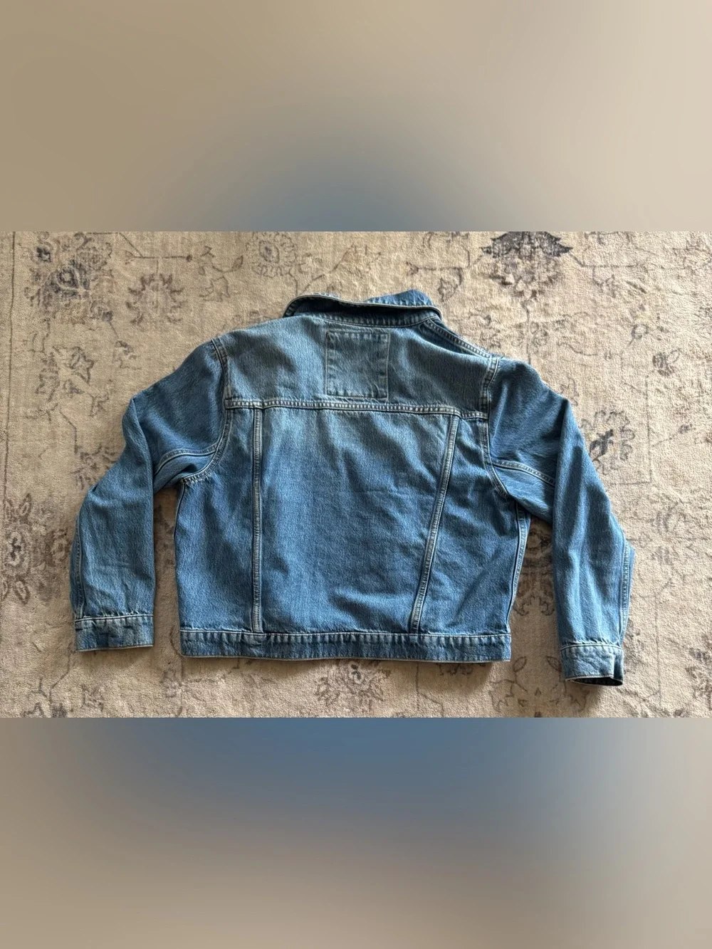 Michael Kors Blue Denim Jacket with Gold-Tone Buttons